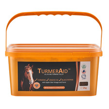 TurmerAid 2kg - Complete Equestrian Turmeric Pellet for Horses with Oil & Pepper