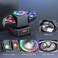 105W DJ Disco 2-Arm Moving Head Light RGBW LED Laser Effect DMX Stage Lights