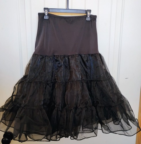 Black tulle petticoat - black,