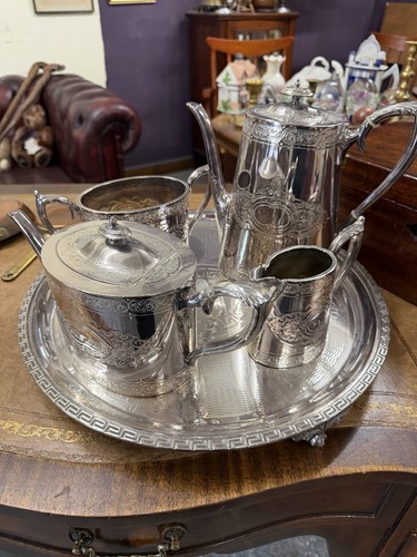 Vintage ornate silver plated - ornate,