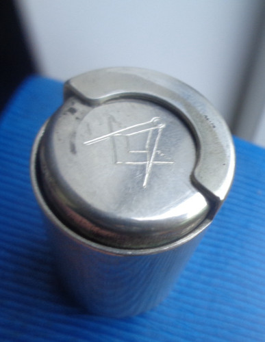 Silver masonic sovereign - masonic,