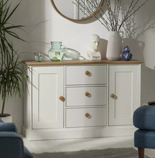 Winchester 2 Door 3 Drawer Sideboard - Cream ( B Grade )