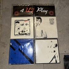 U2 - 4 U2 Play - Rare 1984 Irish Exclusive 4x vinyl 7" set in pack (sunburst)
