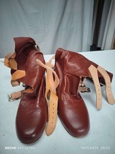 New Genuine Vivienne Westwood World’s End Handmade Pirate Boots Red/Brown UK3