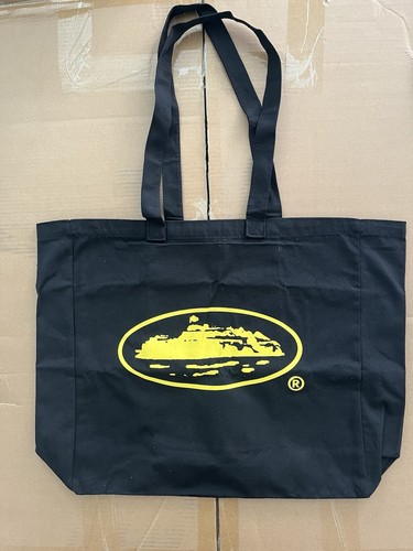 Corteiz tote bag black yellow - black,