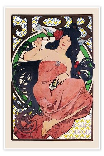 Job alfons mucha vintage - alfons,