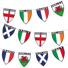 Six Nations Rugby Flag Bunting
