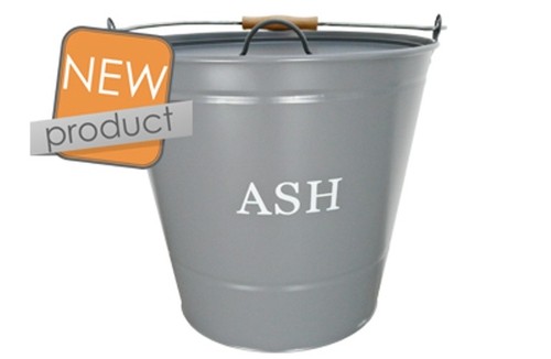 Manor ash bucket with - ash, lid