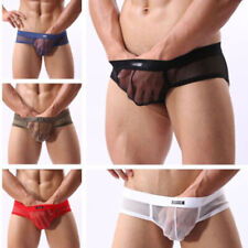 Men's Sexy Sheer Mesh Briefs