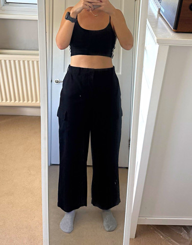 Zara black wide - zara, wide-leg