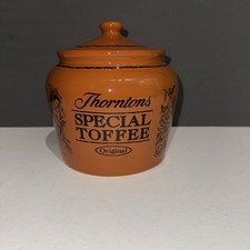 Thornton's Chocolate Original Special Toffee Advertising Ceramic Lidded Pot Jar
