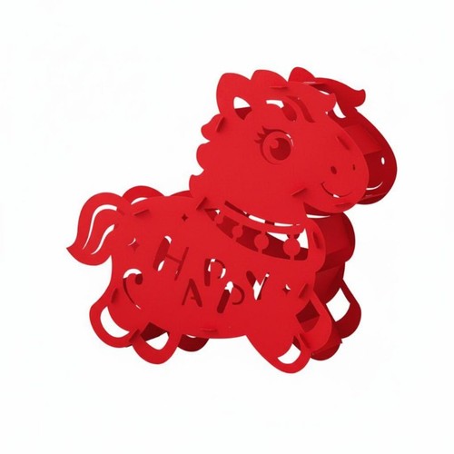 Year the horse fabric - of,