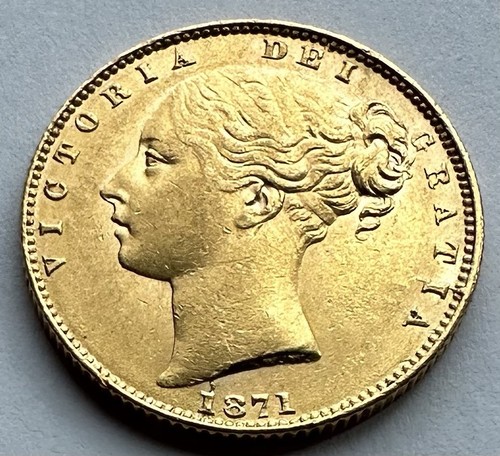 1871 sovereign die shield - 1871,