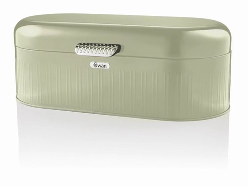 Swan retro bread bin - retro, green