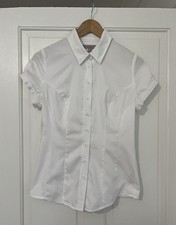 PEPPERBERRY CURVY COTTON BLOUSE  WHITE Uk SIZE 10 Women’s Top