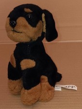 Official TOMY Nintendogs Rottweiler Swivel Head Plush Soft Toy From 2006 
