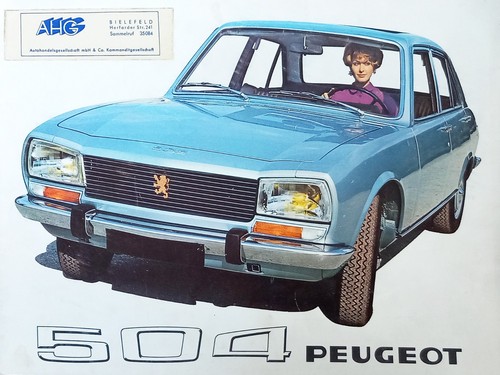 Peugeot 504 1970 brochure - peugeot,