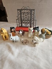 Vintage Puppy in my pocket Collection 9 figures plus door