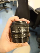 Nikon 50mm f/1.8D Lens Auto/Manual Focus, F-Mount