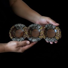 Handmade Painted Olive Wood