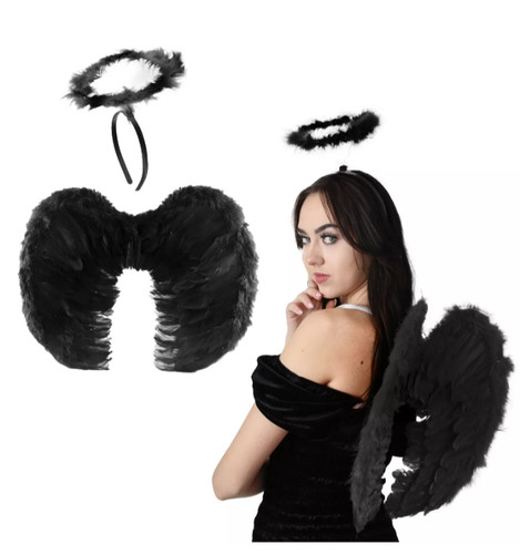 Adult large black feathered - adult,