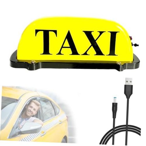 Taxi sign top light - sign, light,