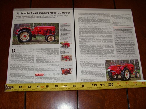 1963 porsche model 217 tractor - model,