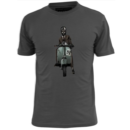 Mens skull scooter man - scooter,