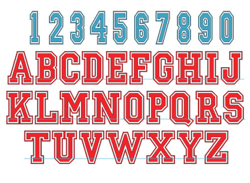 Iron vinyl number letters - on, &
