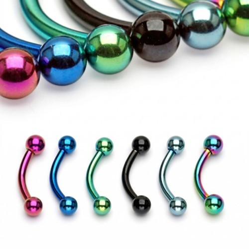 Titanium anodized curved - titanium,