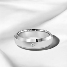 Platinum  Diamond Band For