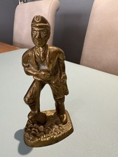 Brass Model Of Coal Miner With