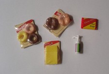 Vintage Sindy / Barbie Sized Food Accessories Bagels Donuts Hotdogs Etc 