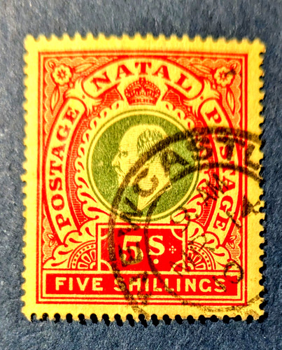 Natal 1908 superb used - natal, 5s