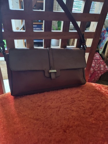 Zara tan leather crossbody - zara,