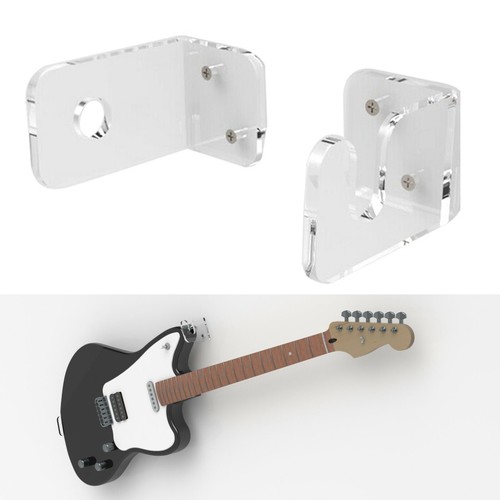 Guitar wall bracket acrylic - wall,