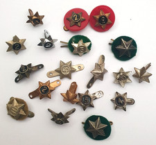 Boy Scouts Vintage service Star Badges x 19. Different Years. Cubs Girl Guides