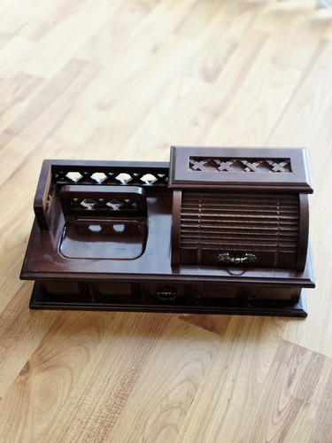 Men vintage wooden desk - men's,