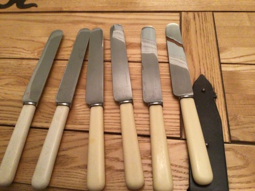 Vintage sheffield table knives - sheffield,