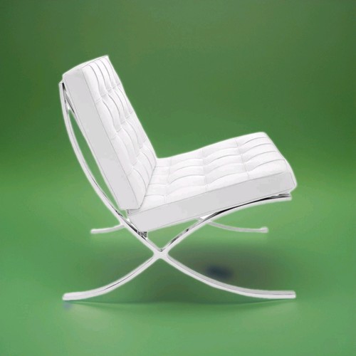 Premium barcelona chair - barcelona, biege