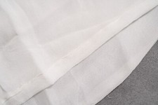 Tara Jarmon White Scarf Wrap Shawl 2.5m Long x 70cm Wide Flower Embroidery