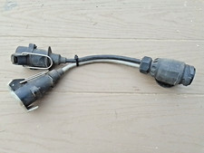 Car 7 Pin to Caravan 13 Pin Twin Adaptor 12N 12S Plug 12v Heavy duty Cables