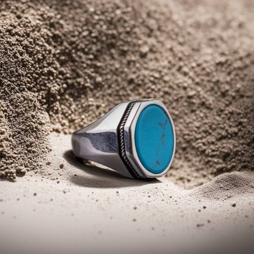 Natural turquoise ring - natural,