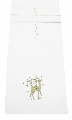Rococo embroidered christmas - embroidered,