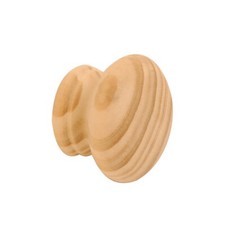 Pine Wooden Knobs Pre-Drilled Holes Wooden Drawer Cupboard Cabinet Knobs