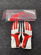 Genuine Yamaha White Vintage Motorcycle Leather Gloves