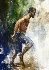 Nude Masculine Figures Study