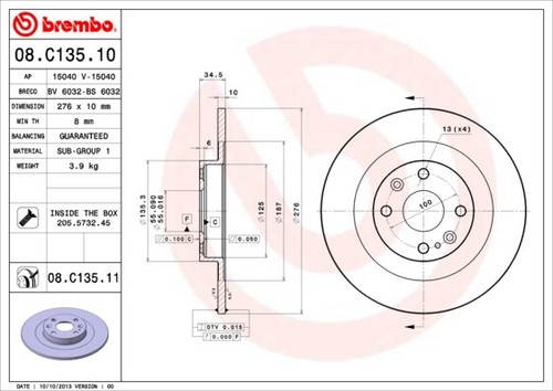 New brake disc for - 2x,