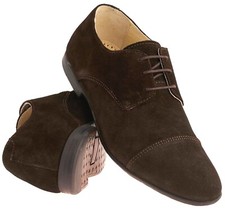 Mens New Suede Leather Casual Formal Office Work Lace Gatsby Brogues Shoes Size