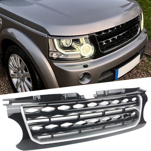 Front main grille - black, chrome
